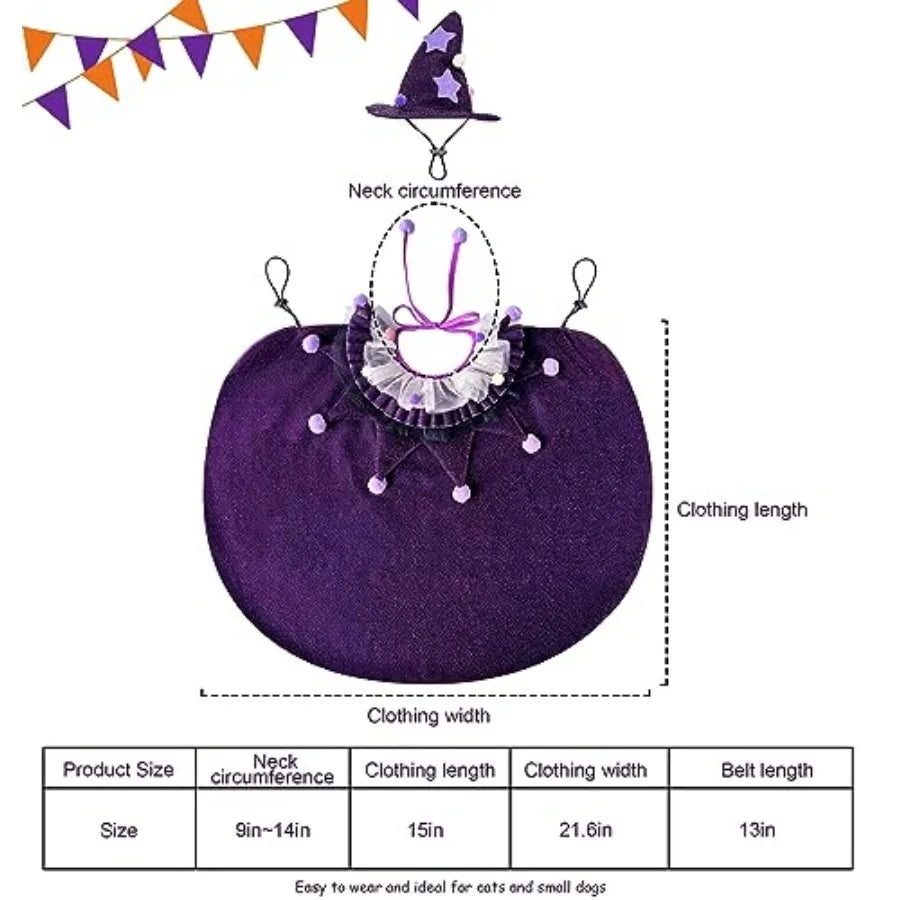 Pet Halloween Costume with Hat