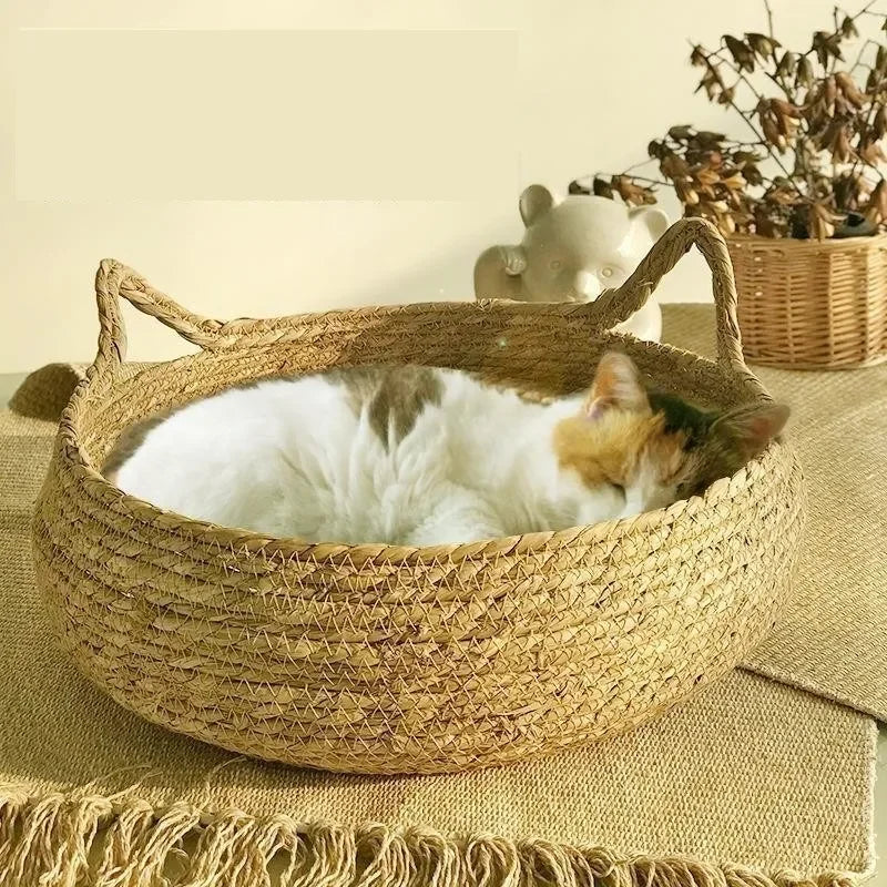 Four Seasons Universal Handmade Vine Woven Cat Nest