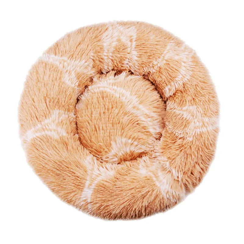 40-90cm 6 Sizes Round Plush Pet Bed