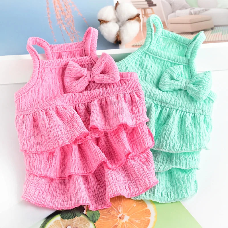 Spring Clothes Dog/Cat Princess Dresses