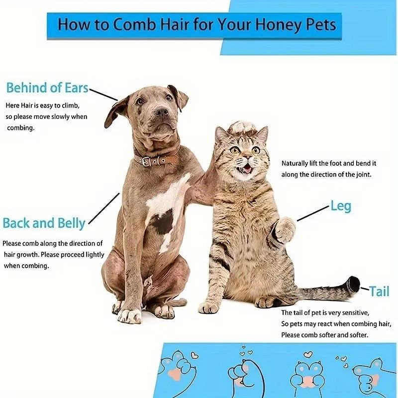 Dual-Use Dog/Cat Grooming Brush