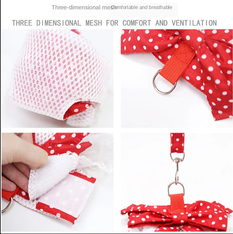 Dog/Cat Harness/ Vest Leash               Soft Breathable Dog Harness Nylon clothes leash for Dogs Puppy Collar Cat Pet Dog Chest Strap