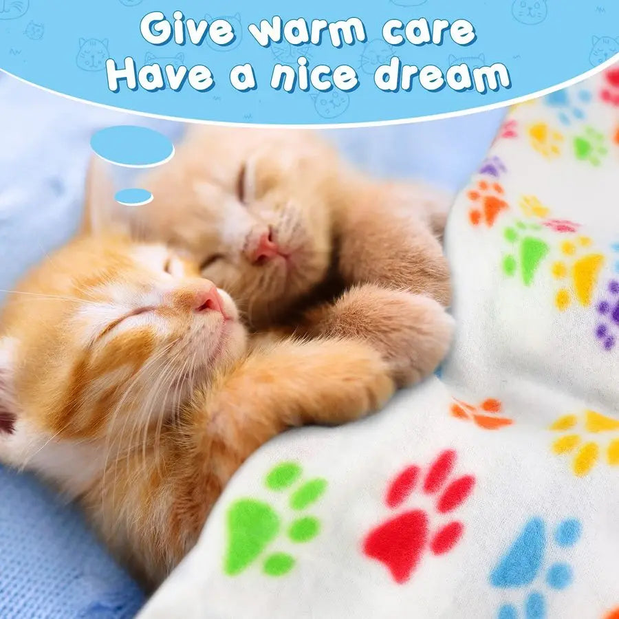 20 Pcs Pet Blankets, Soft Fleece Blankets