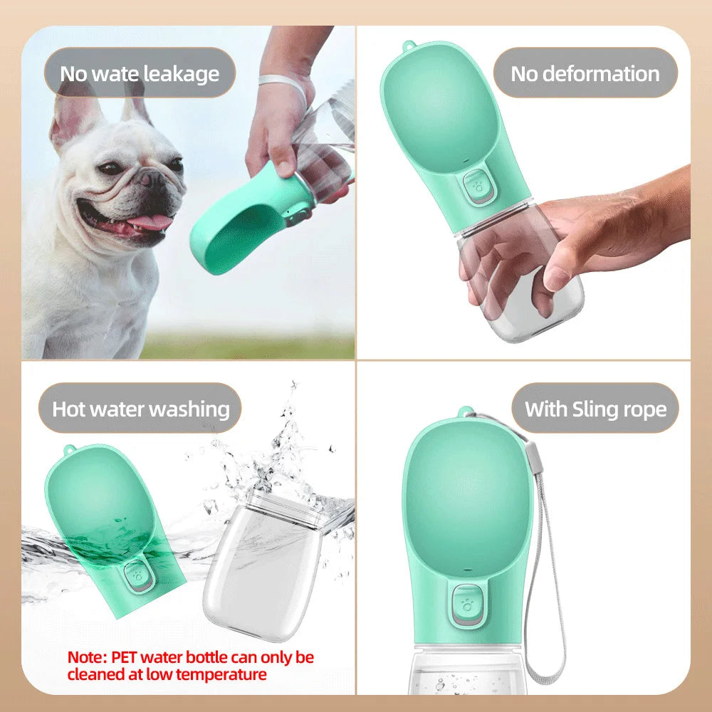 Portable Water Bottle,  Leakproof Drinking Bowls