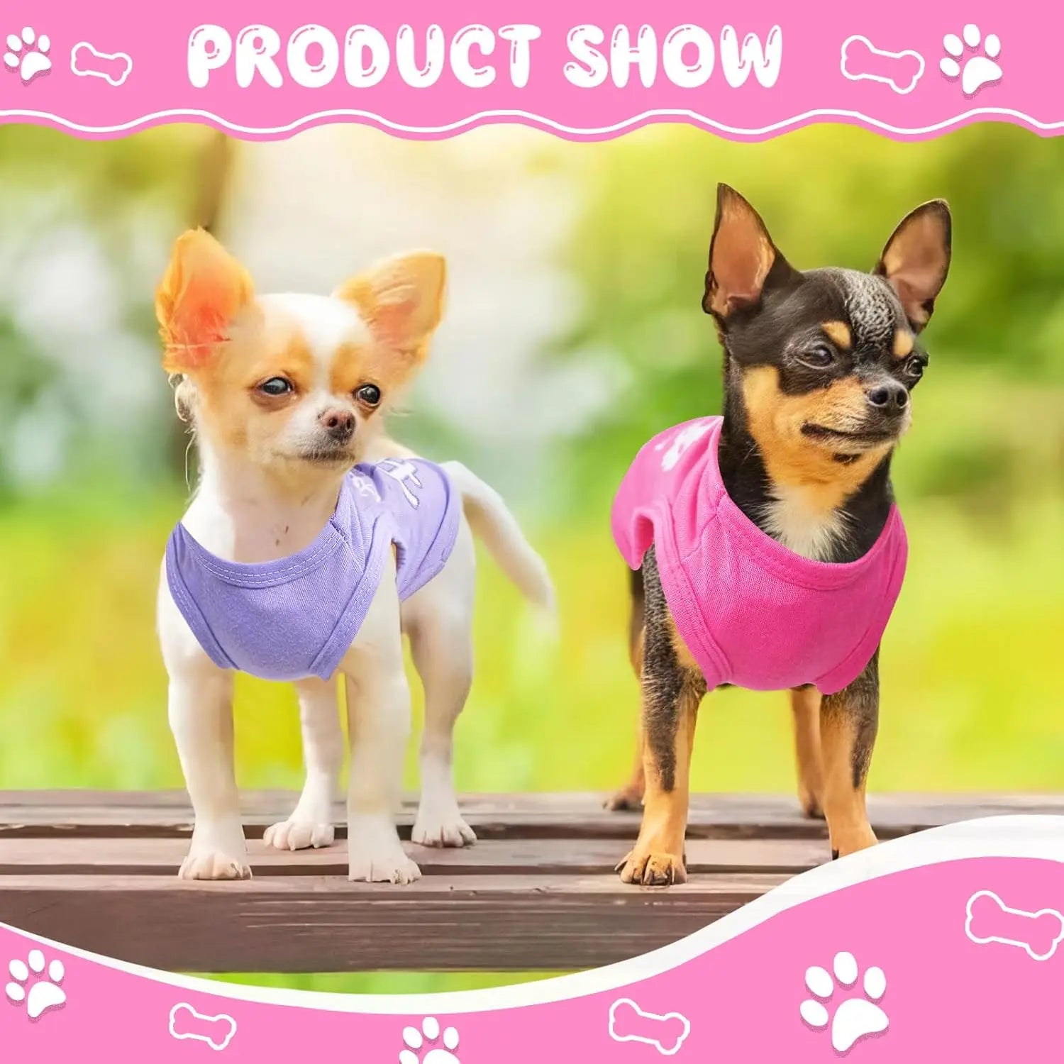 4 Pieces Dog Clothes for Small Female Dogs
