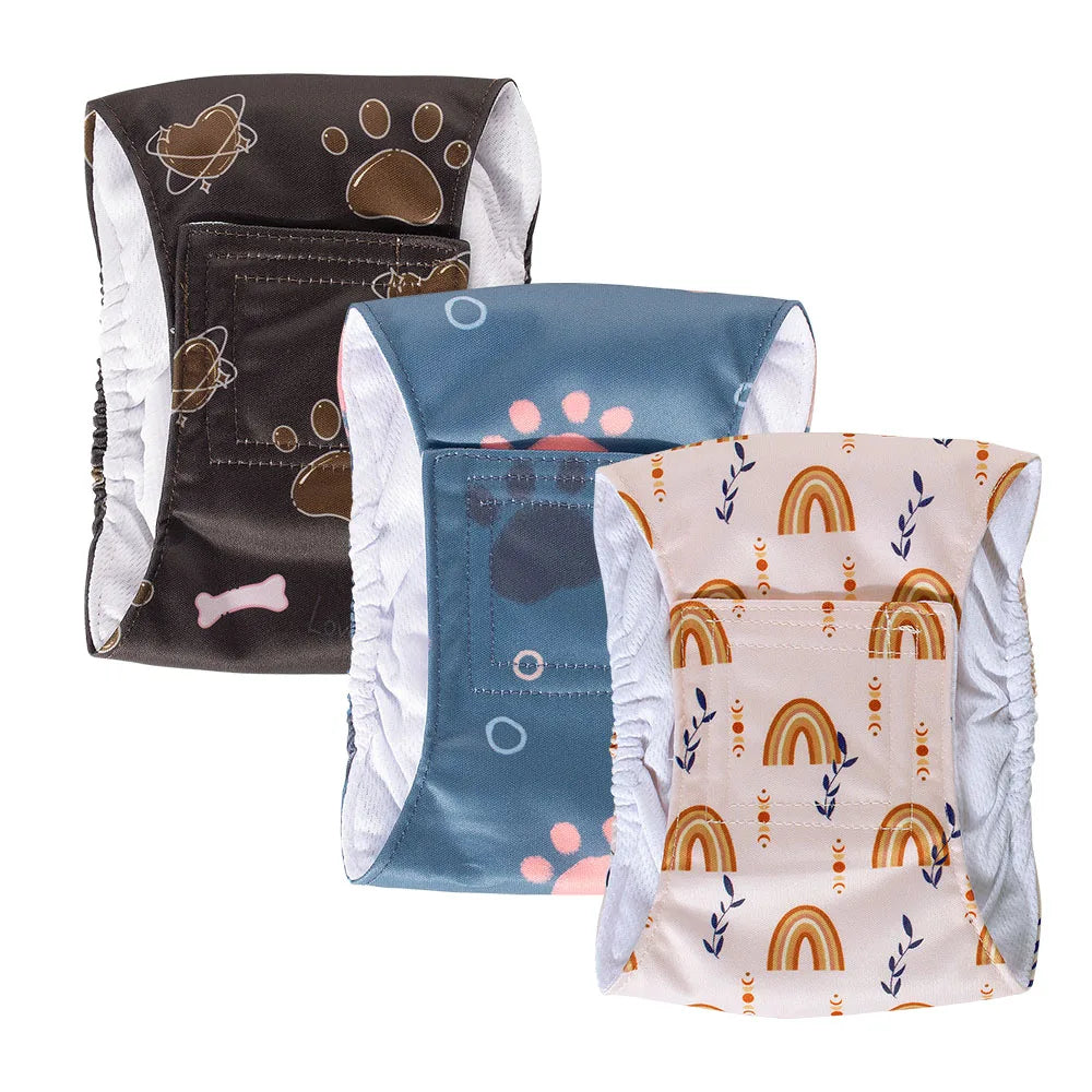 1pc Durable Washable Male Dog Diaper Wraps
