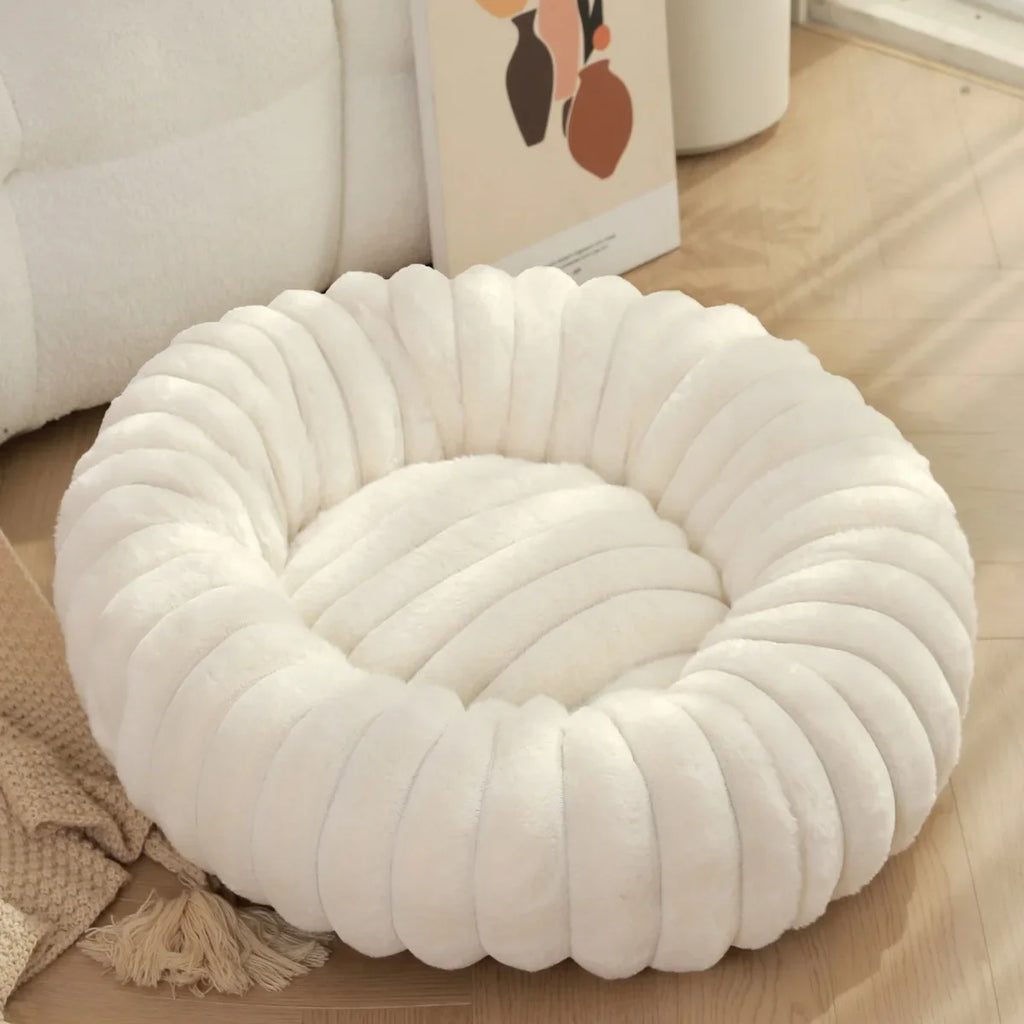40-70cm Round Bed for Dogs, Super Soft,  Winter Warm Sleeping