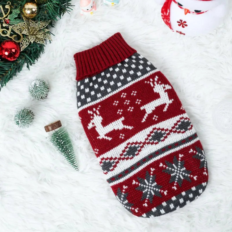 Warm Christmas Sweater For Your Dog