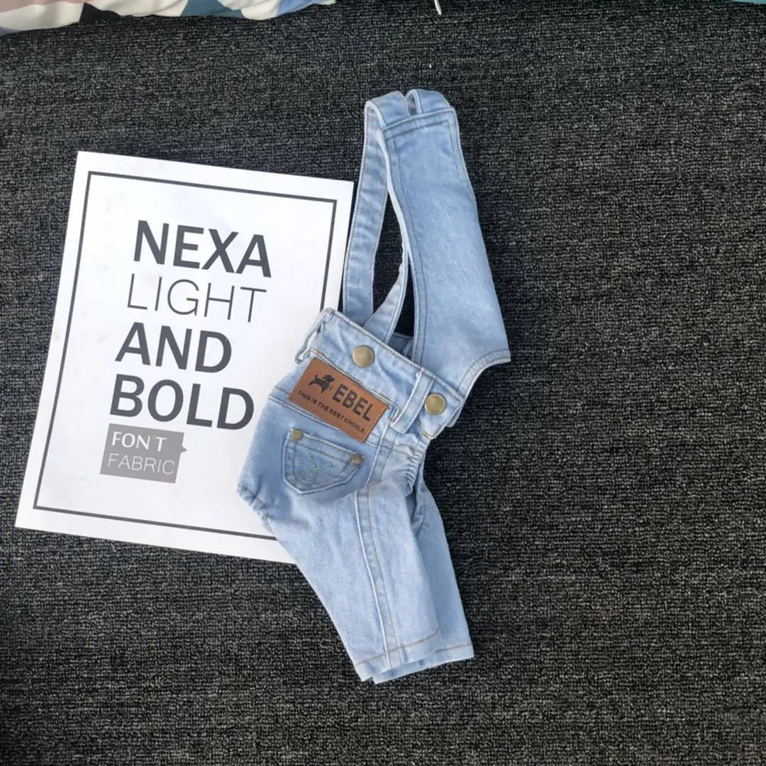 2024 New Denim Pet Dog Overalls