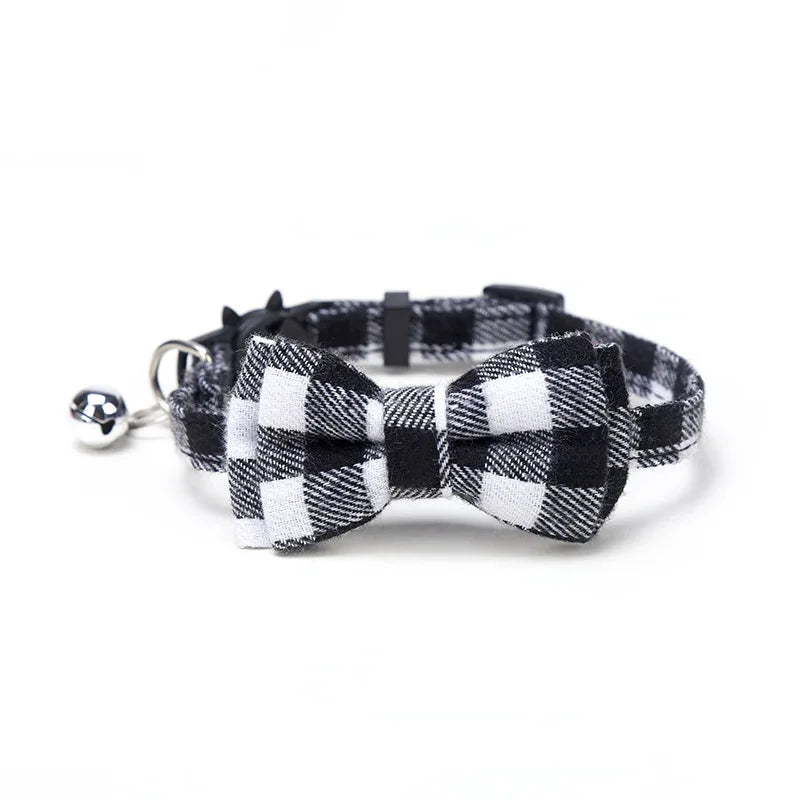 Pet Breakaway Cat Collar, Bow Tie and Bell