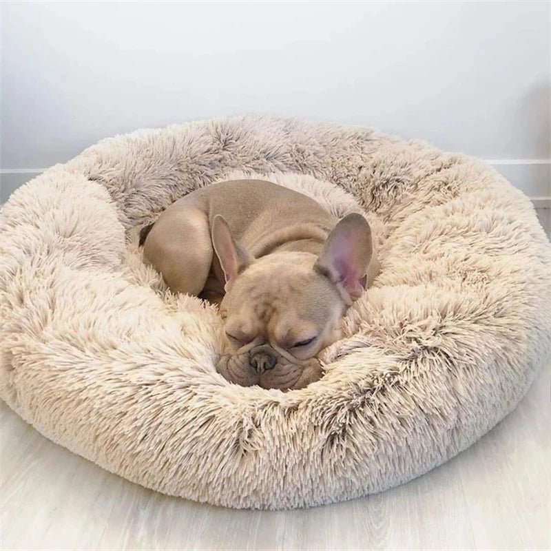 40-90cm 6 Sizes Round Plush Pet Bed