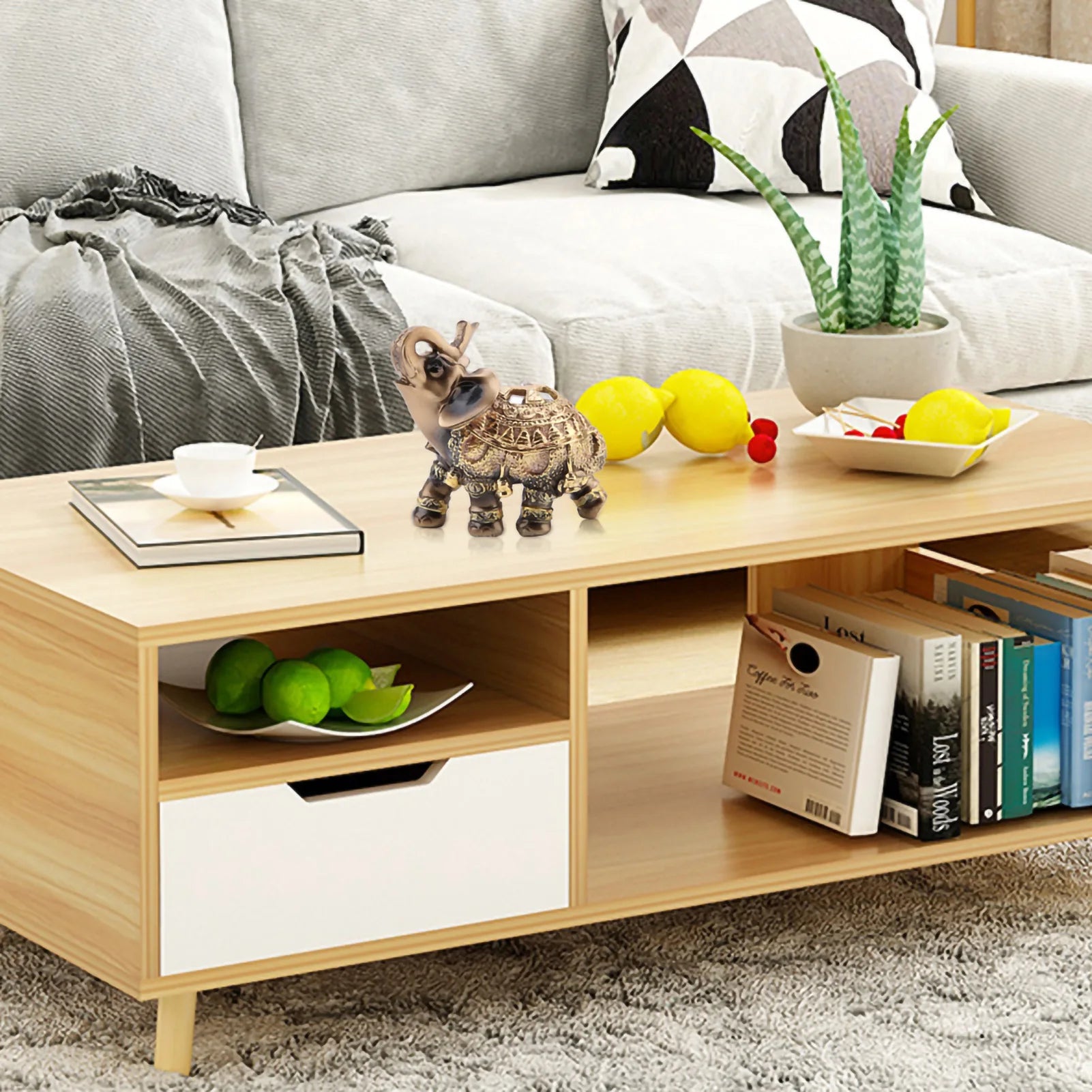 Lucky Golden Feng Shui Elephant Statue