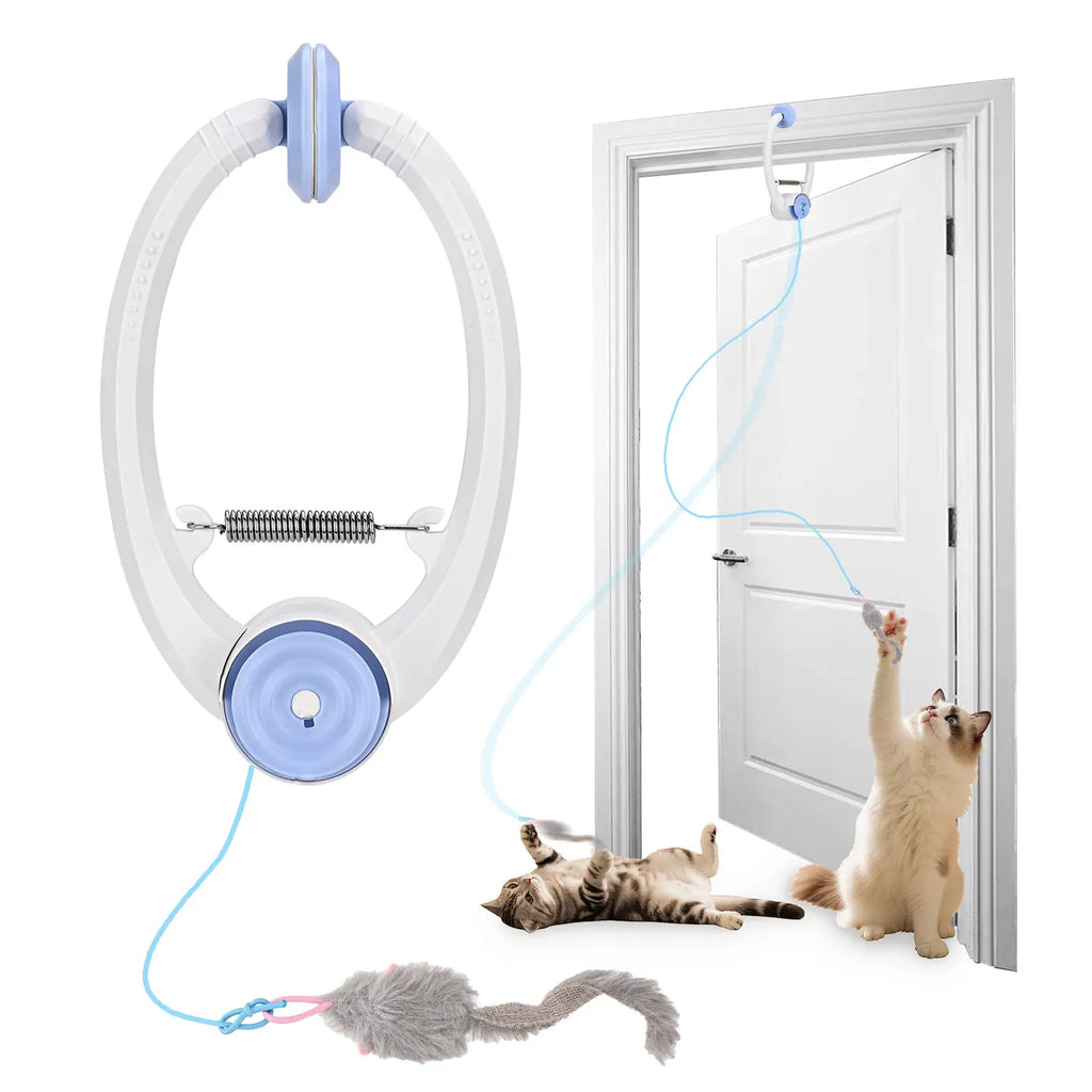 Interactive Cat/Kitten Toys, Electric Door Hanging Cat Toy