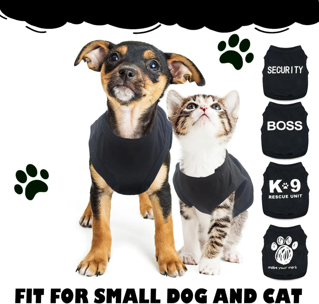 4-Piece Small Dog/Kitten Clothes Set