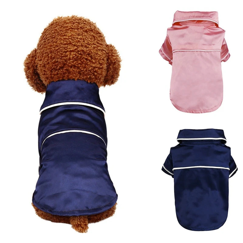 Dog/Cat Soft Silk French Bulldog Pajamas
