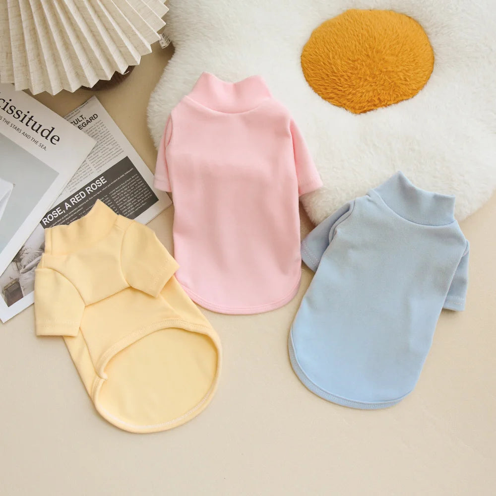 Autumn and Winter Pet Solid Color Warm Hoodie