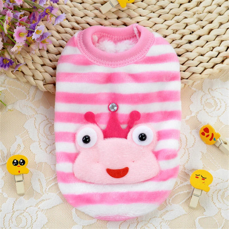 Cute Print Tea Cup Winter Dog Sweater