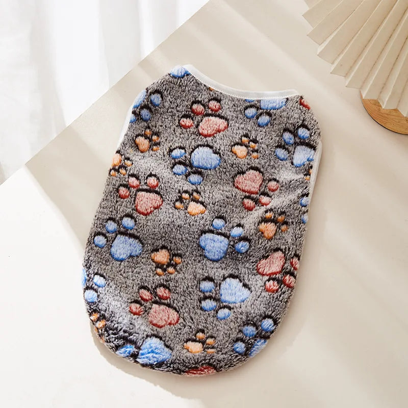 Soft Puppy Vest, Cute Paw Print