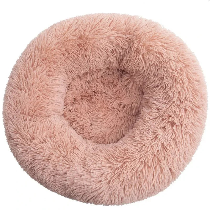40-90cm 6 Sizes Round Plush Pet Bed