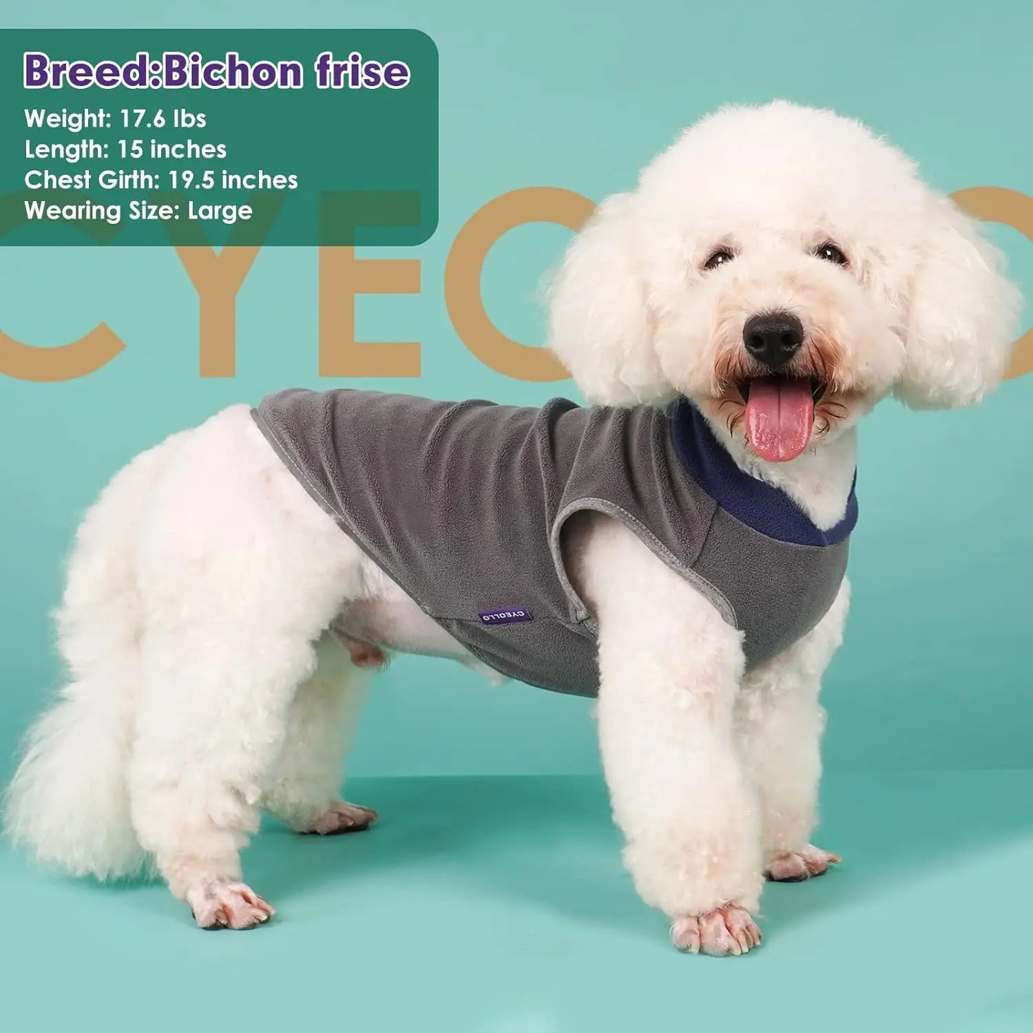 2 Pack Fleece Dog Sweater, Stretchy Pullover Soft Jacket
