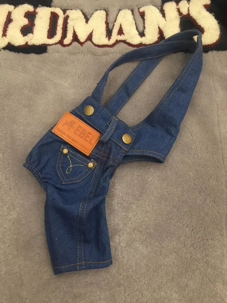 2024 New Denim Pet Dog Overalls