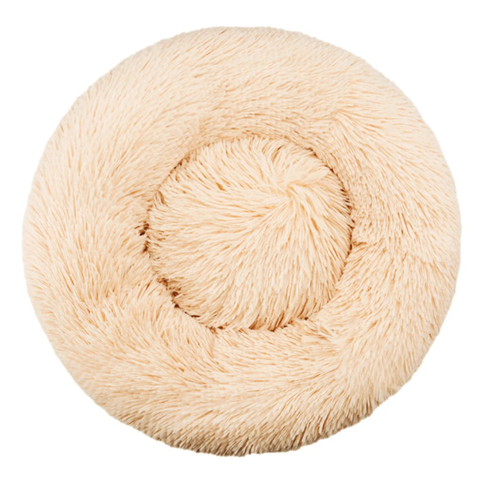 40-90cm 6 Sizes Round Plush Pet Bed