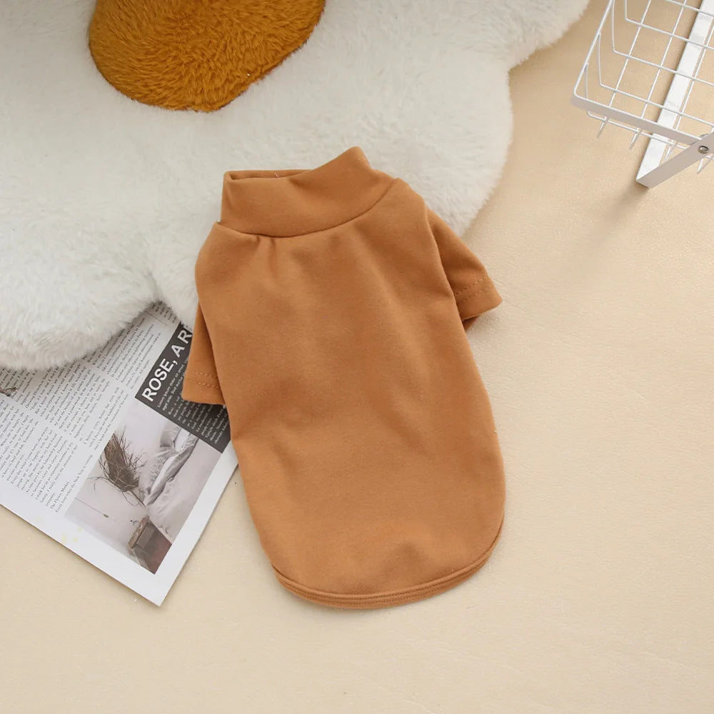 Autumn and Winter Pet Solid Color Warm Hoodie