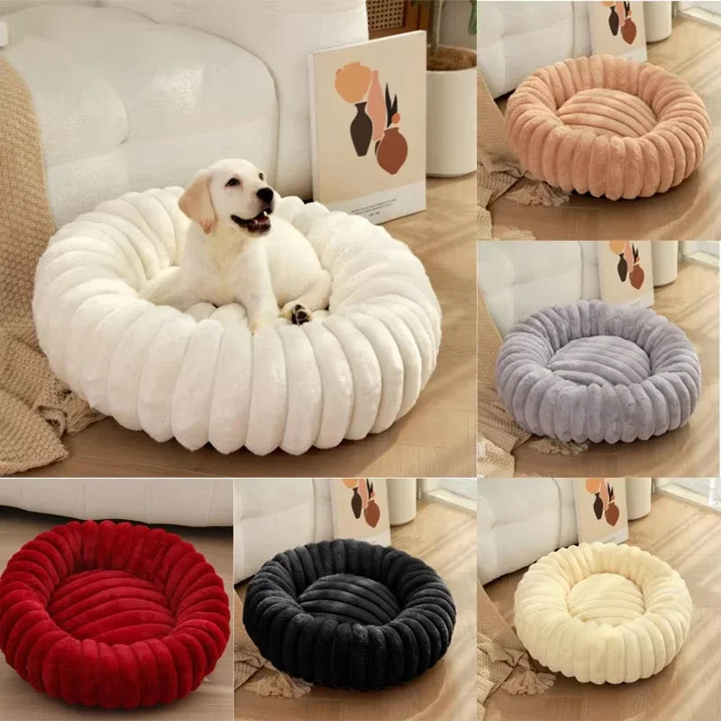 40-70cm Round Bed for Dogs, Super Soft,  Winter Warm Sleeping