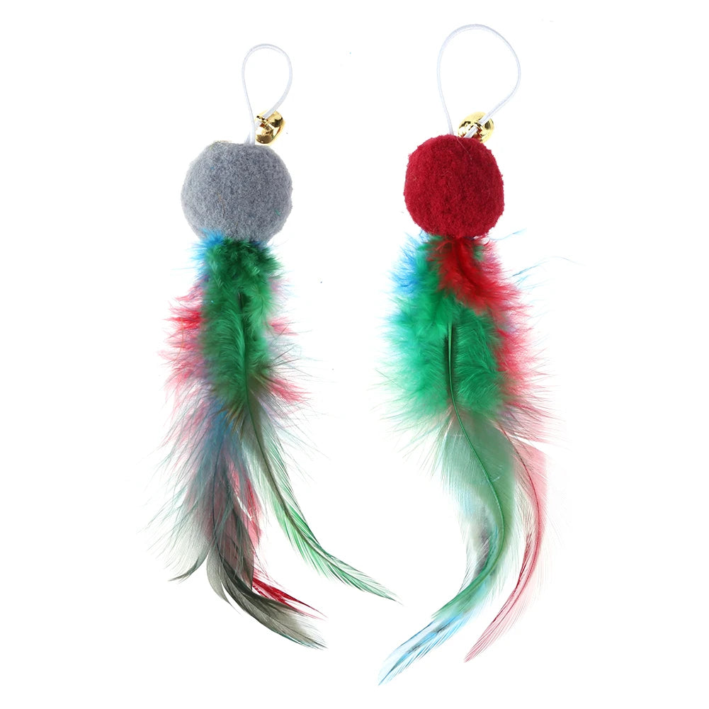 10 Pcs Replacement Cat Feather Toys
