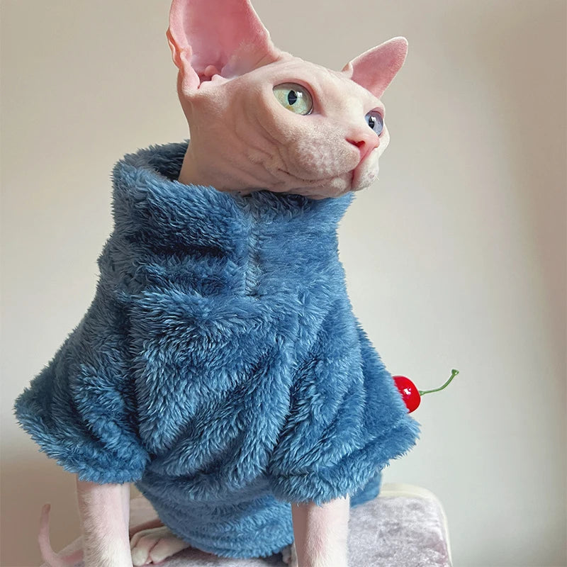 Pet Cat Sweater Home Fur for Devonshire Cats, Hairless Cats