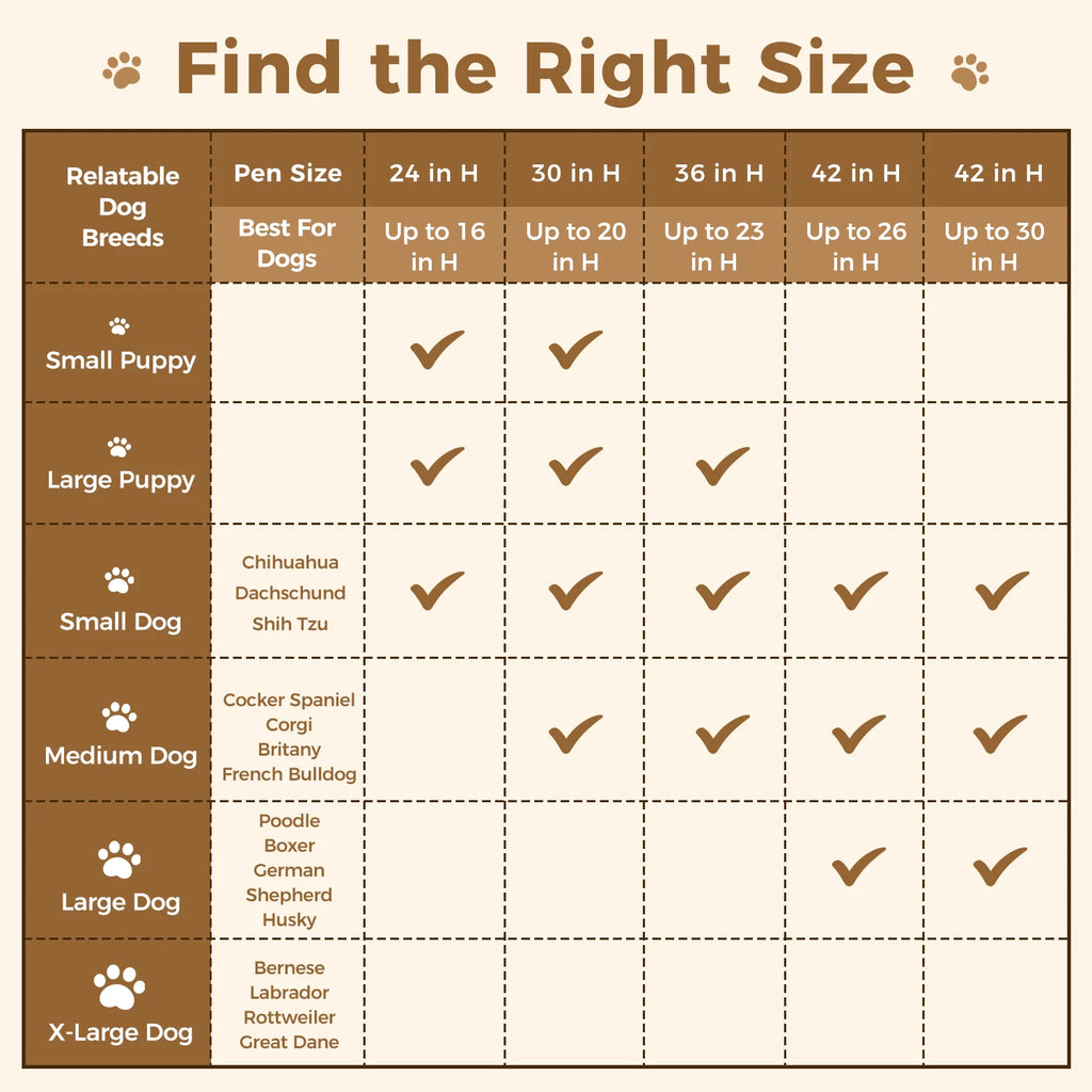 Foldable Metal Dog Playpen for Indoor/Outdoor Pets