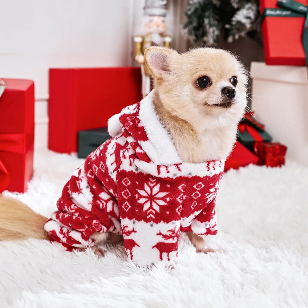 Warm Christmas Dog/Cat Pajamas