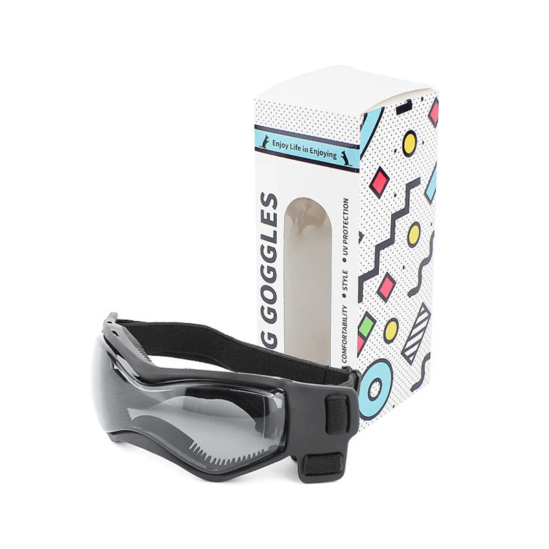Dog Sunglasses Soft Adjustable UV Protection Pet Goggles Easy Wear Puppy Glasses For Small Medium Breed Outdoor Riding Driving