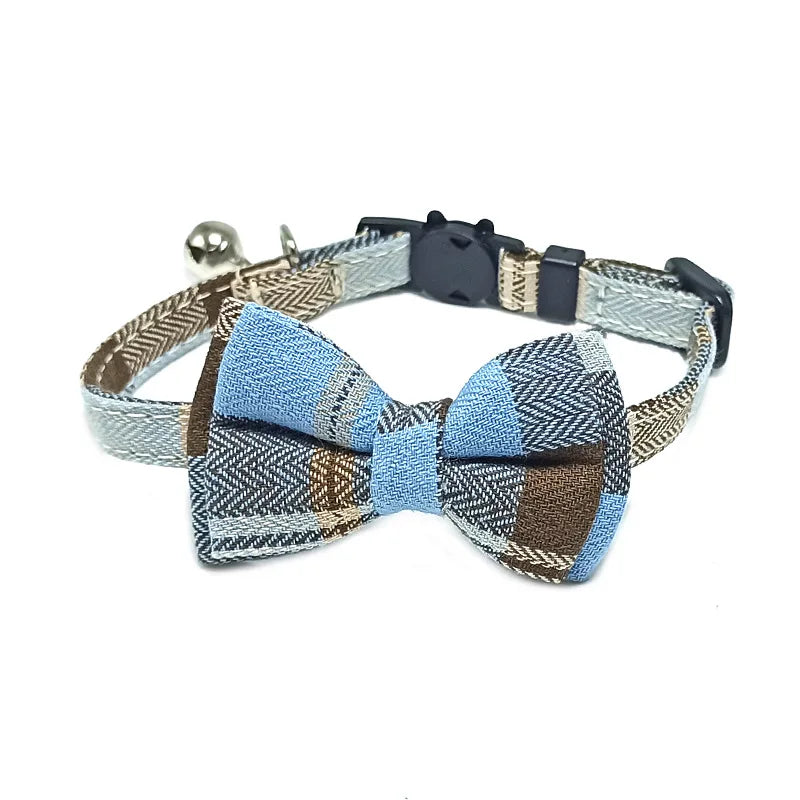 Pet Breakaway Cat Collar, Bow Tie and Bell