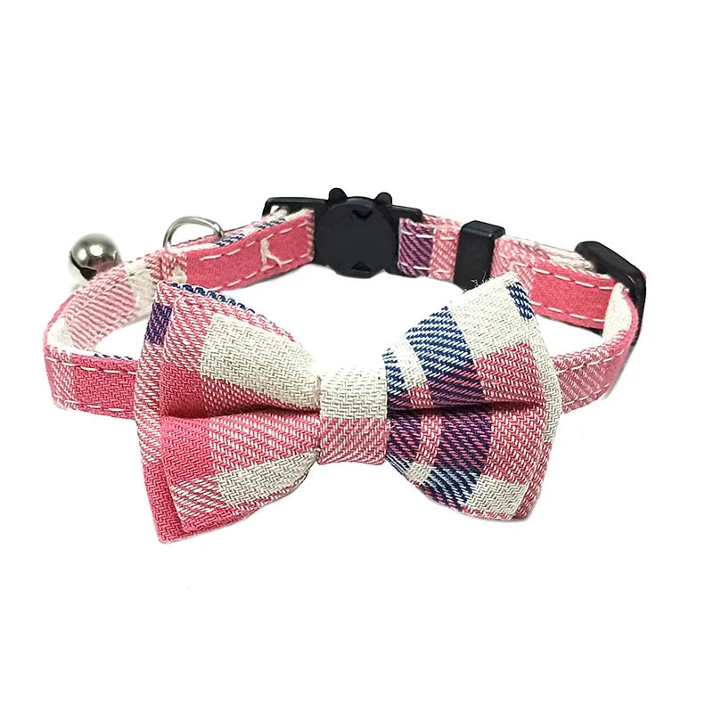 Pet Breakaway Cat Collar, Bow Tie and Bell