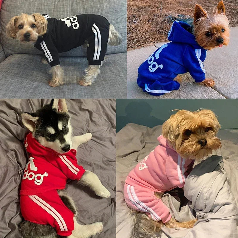 Adidog Clothes, Dog Jumpsuit, Warm Pet Clothes