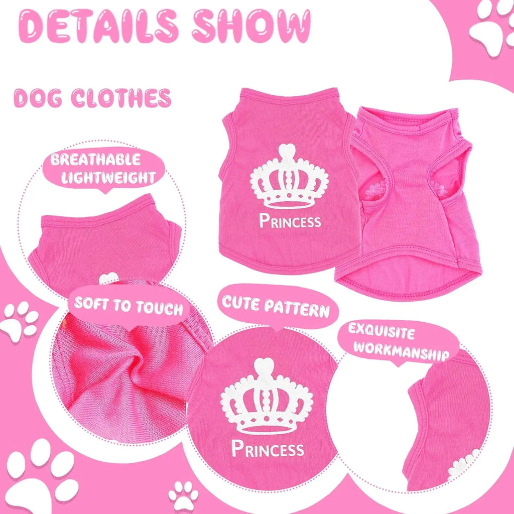 4 Pieces Dog Clothes for Small Female Dogs