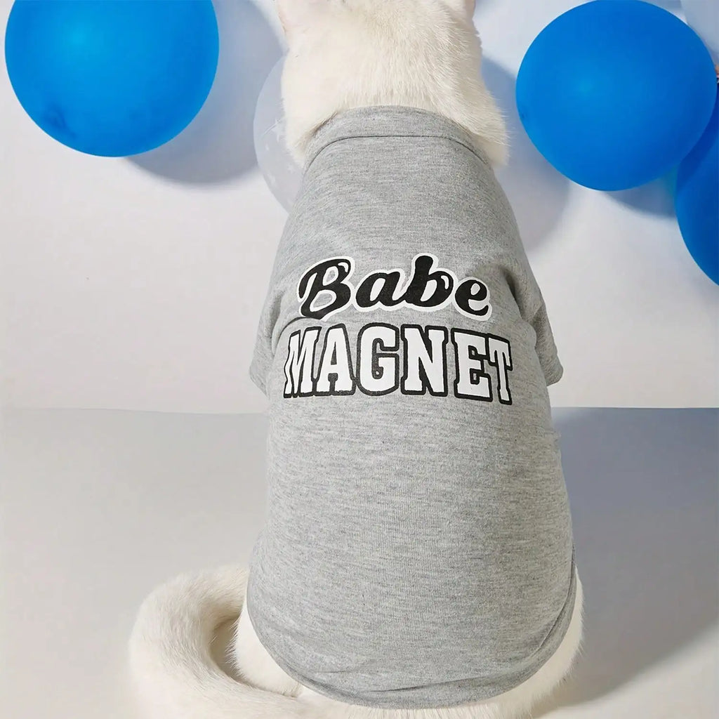 1pc Cute "Babe Magnet"   Breathable Vest