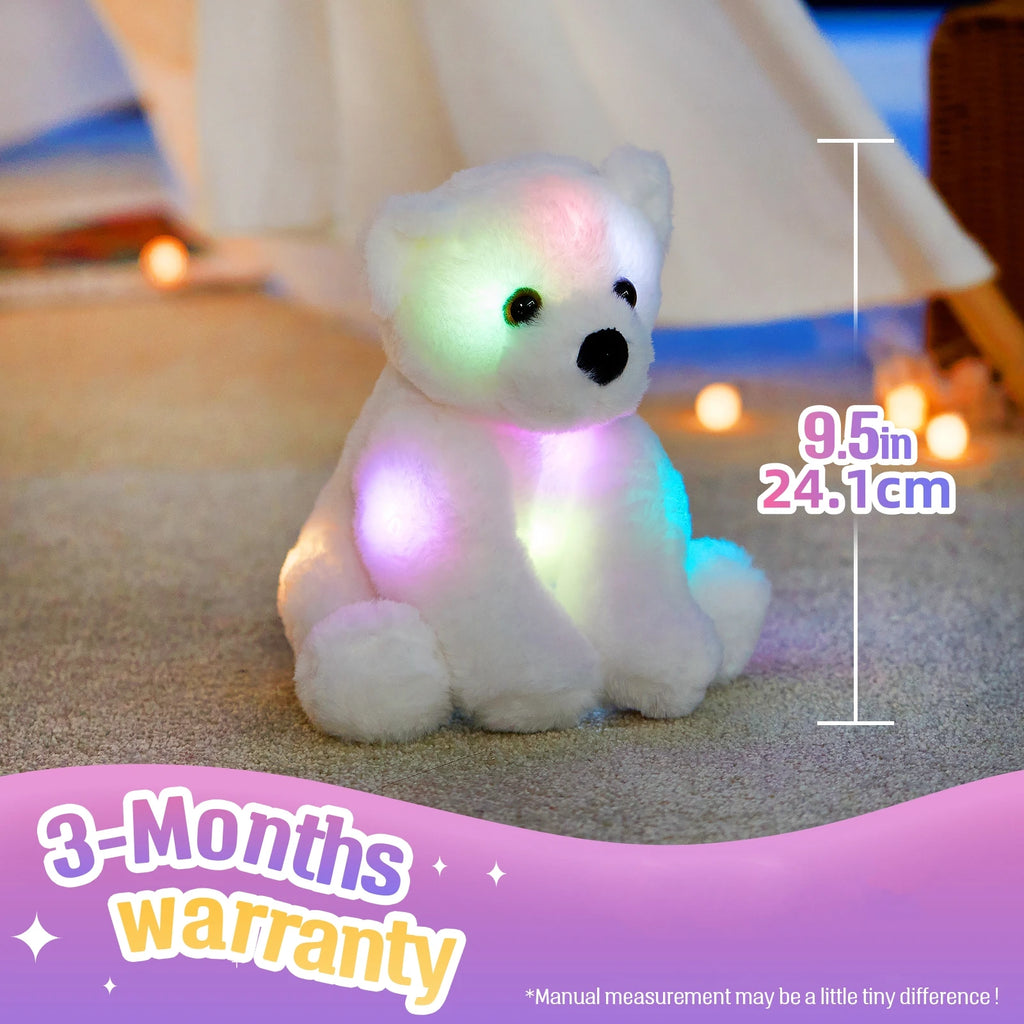 Glowing Little White Plush Toy Bear
