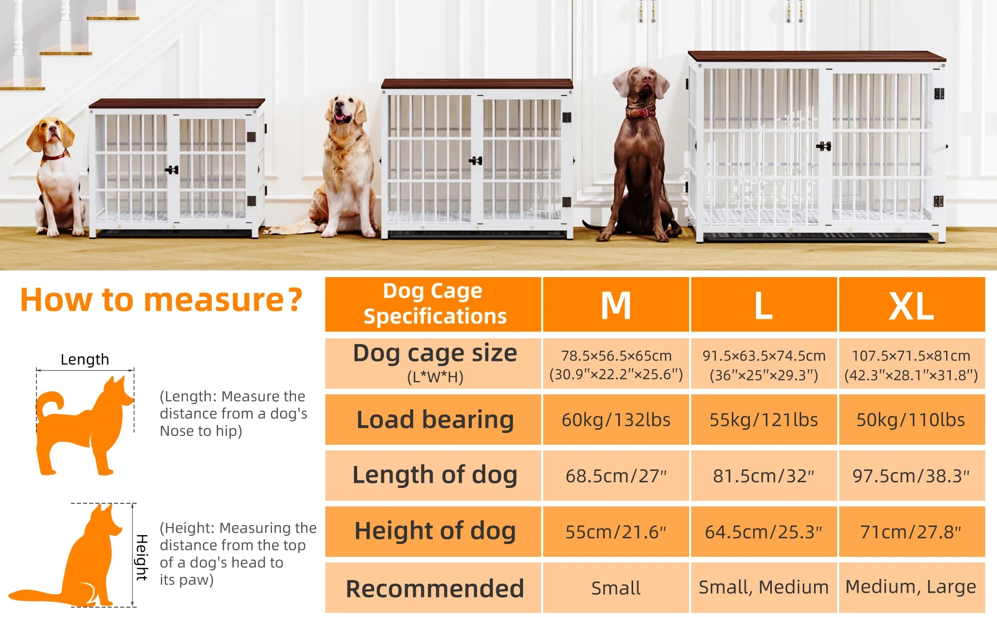 Dog Crate/Furniture Pet Kennel End Table