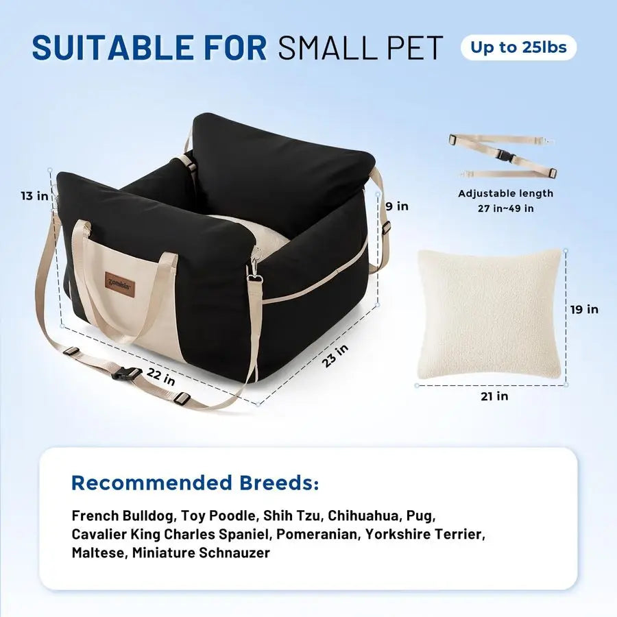 Car Seat for Small Puppy/Kittens up to 25 lbs