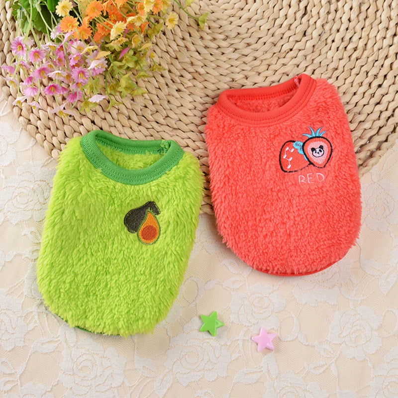 Cute Print Tea Cup Winter Dog Sweater