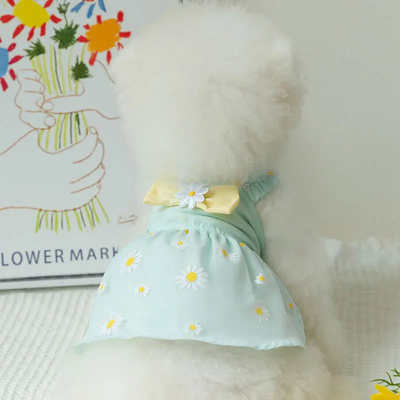 Dog/Cat Princess Dress, Cute Mesh Dress