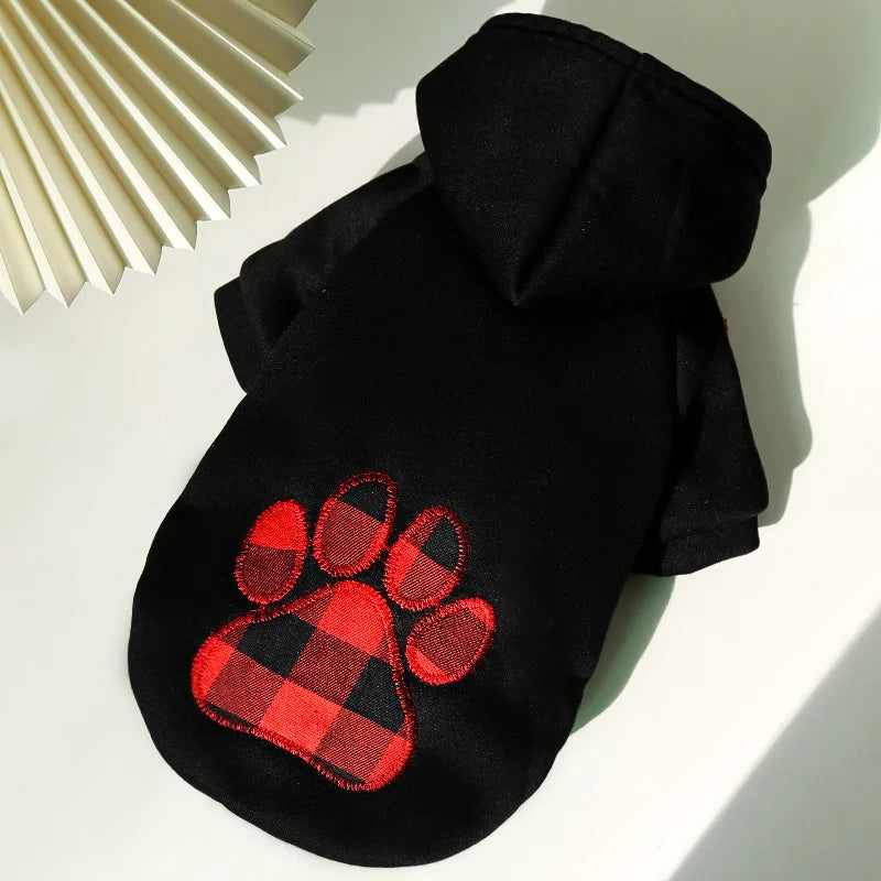 Winter Dog Coat, Plaid Reversible Vest