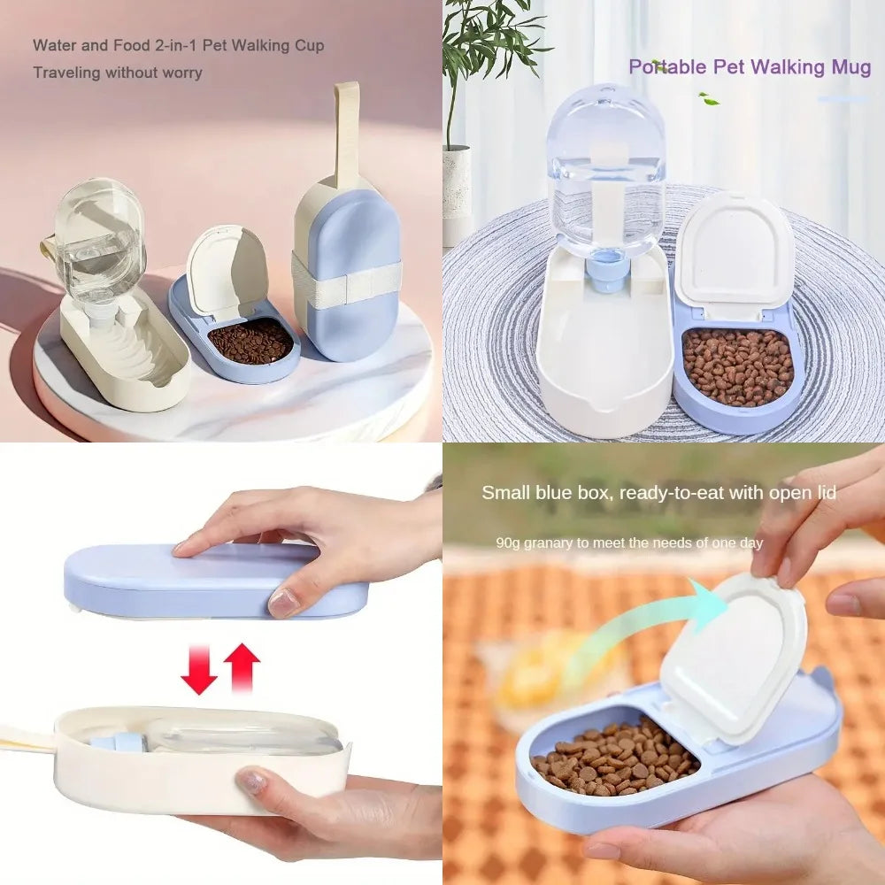 Portable Water/Food Feeder Dispenser For All Small Animals
