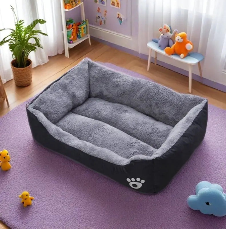 Variety of colors, Plush Sleeping Dog Bed