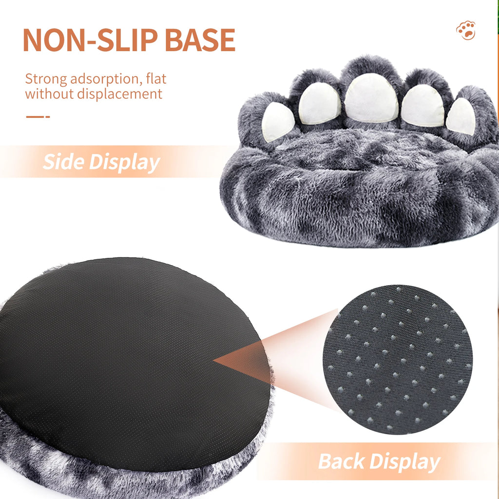 Paw Shape Warm Dog Bed Cushion