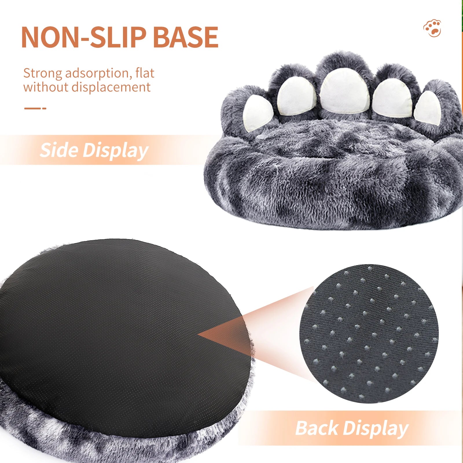 Paw Shape Warm Dog Bed Cushion
