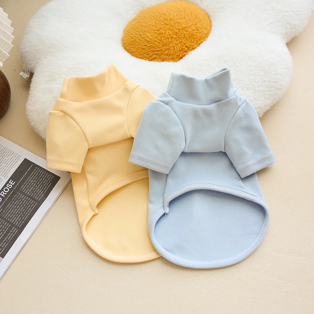 Autumn and Winter Pet Solid Color Warm Hoodie