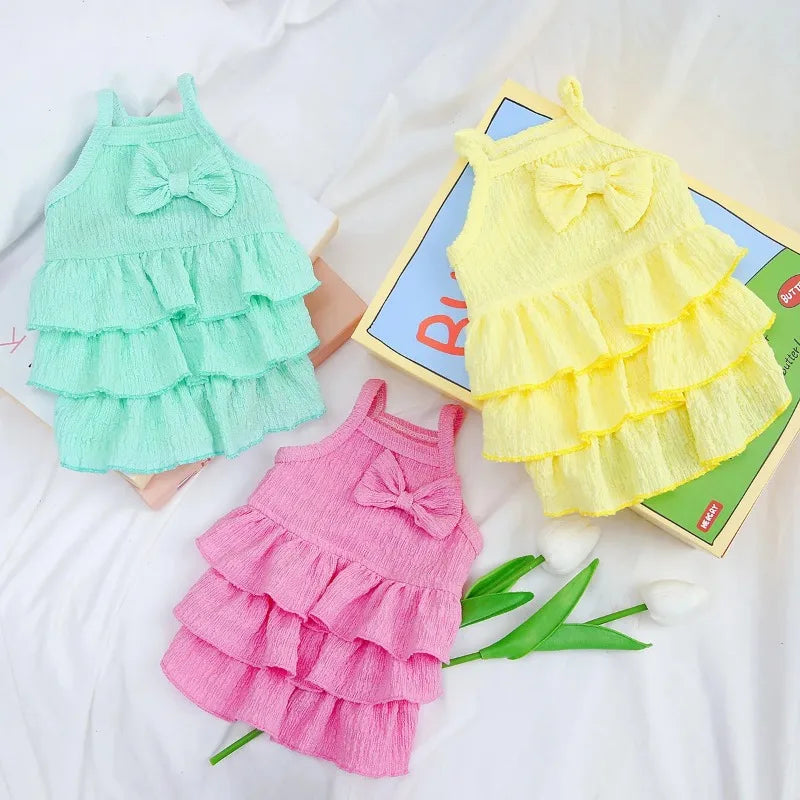 Spring Clothes Dog/Cat Princess Dresses
